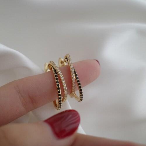 LOVOACC Exaggerated Large Round Circle Hook Earrings for Women Femme Gold Color Alloy Multi Layers Hoop Earrings Pendientes 2021