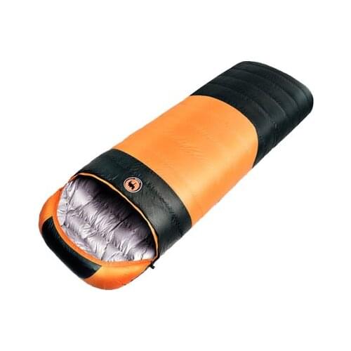 Winter cold weather ultralight camping sleeping bag portable envelope white duck down sleeping bag