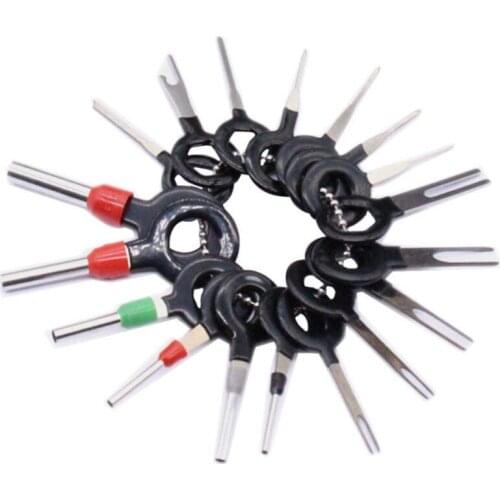 18Pcs Wire Terminal Removal Tool Car Electrical Wiring Crimp Connector Pin Kit