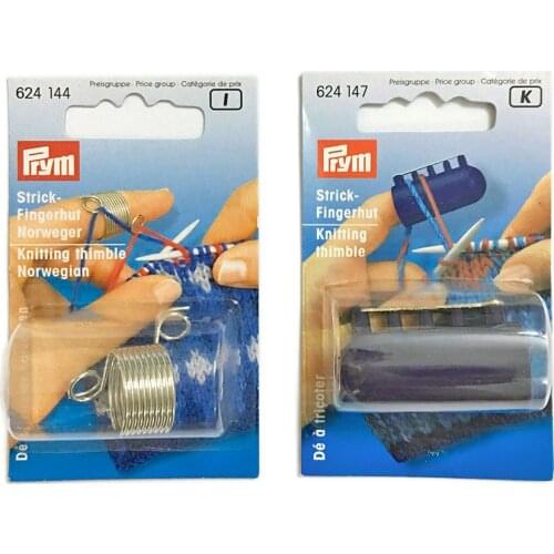 2PCS/Set 2 yarn/4 yarn guides Prym Strick-Fingerhut Knitting Thimble Original authentic