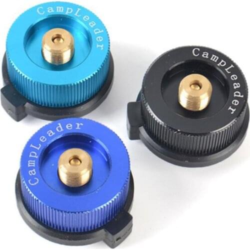 Aluminum Alloy Gas Refill Adapter Valve Butane Propane Bottle Tanks Outdoor Gas Stove Refill Coupler