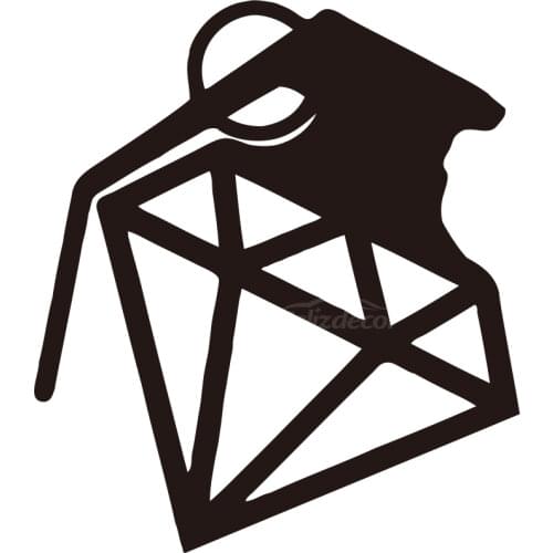 Diamond Grenade Car Body Stickers Window Door Decal Funny Top Quality Waterproof ZP118