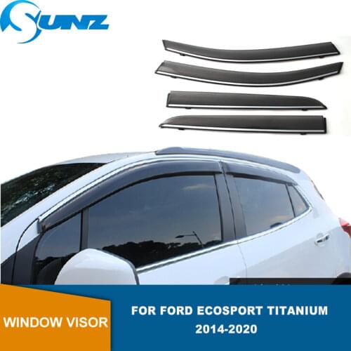Side Window Deflector For Ford Ecosport Titanium 2014 2015 2016 2017 2018 2019 Window Shield Sun Rain Deflector Guards SUNZ