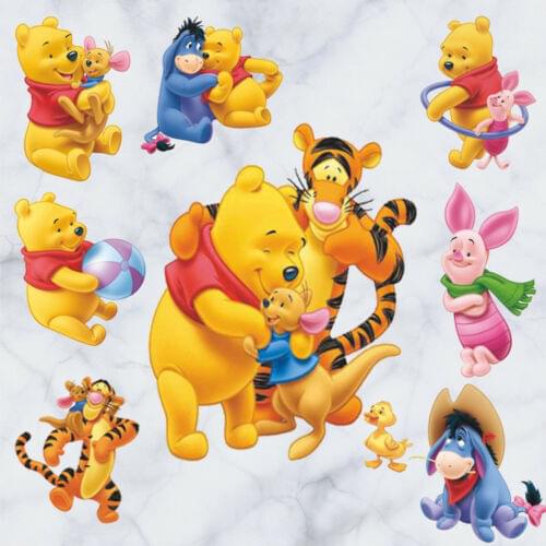 DIY WINNIE THE POOH WALL STICKERS ANIMAL NURSERY BABY KIDS ROOM DECOR DECALS ART