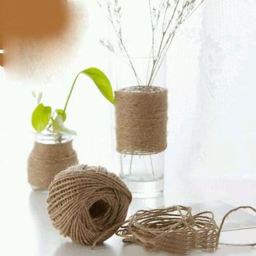 Medding 30M jute rope Jute twine Natural Sisal String Birthday Party Supplies Hemp Rope Wedding Decor Natural Burlap Hessian