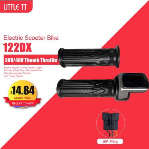 Electric Bike Bicycle Wuxing Wuxing 122DX 36VLi 48VLi Twist Thumb Throttle Ebike Parts Ebike Accelerator for Ebike Conversion