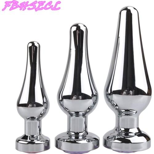 FBHSECL Metal Anal Plug Prostate Massage Butt Plug Sex Toys for Women Adult Products Female Masturbation