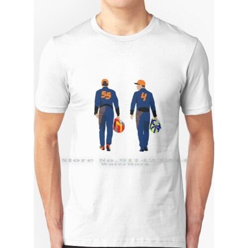 Carlando T Shirt 100% Pure Cotton Carlos Sainz Lando Norris Carlando Creative Trending Vintage Cool Gift Euro Us Size Big Size