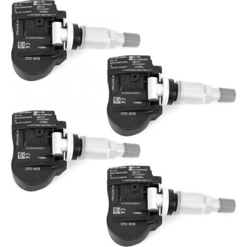 Hot Sell Brand New 4pcs TPMS Tire Pressure Monitor Sensor 52933-3N100 Fit for Toyota Kia/Hyundai Accent Car Accessories