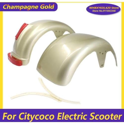 Streamer Gold For Citycoco Electric Scooter Plastic Parts Shell Flaps Front and Rear Fender Mudguards 10x6.00-5.5 10x6.00-6