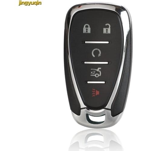 Jinyuqin Smart Remote Car Key Shell for Chevy Chevrolet Traverse Equinox Malibu Cruze Spark Camaro 2016-2019 5 Buttons Key Fob