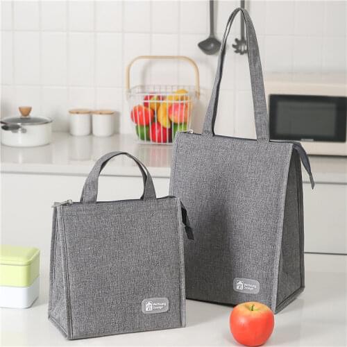 Cationic Portable Lunch Bag Aluminum Foil Thickened Thermal Insulation Lunch Box Bag Portable Fresh-keeping Lunch Bag Ice Pack