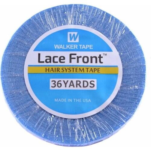 FREE SHIPPING 5 Rolls 1cm*36m Blue Color Super Quality Hair Extension Tape Double Sided Adhesive Tape for PU Skin Weft Tape Hair