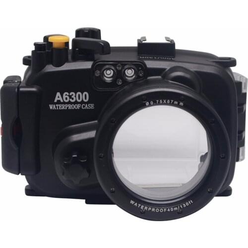 Mcoplus 40m/130ft Underwater Waterproof Housing Case bag for Sony A6300 camera with Accurate Alarm Buzzer Equipment