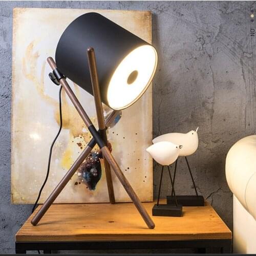 Nordic Minimalist Solid Wood Led Table Lamp Floor Lamp Living Room Home Decor Bedroom Bedside Lamp Hotel Villa Sofa Corner Light