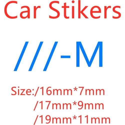 2pcs Car Glue Sticker for B-M-W M Logo E36 F20 E92 X5 E87 E30 E46 E91 F31 X5 E53 E34 F11 E70 X1 X3 F25 E53 G20 Decoration Emblem