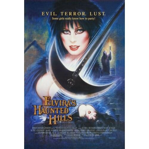 ELVIRAS HAUNTED HILLS Movie Art Print Poster Home Decor Wall