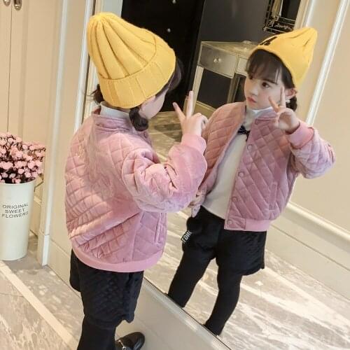 New 2019 Fashion Children Winter Jacket Girl Winter Coat Kids Warm Thick Pink Coats