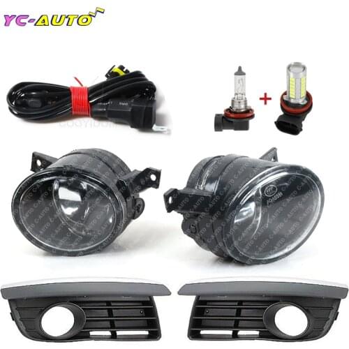 2pcs New Front Bumper Halogen Fog Lamp Fog Light cover and wire For VW Jetta V MK5 2006 2007 2008 2009 2010 2011 Car-styling