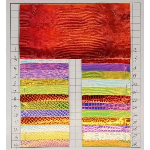 Upholstery synthetic leather fabric wholesale New pop-metal laser leather luggage bags quality thicker PU leather