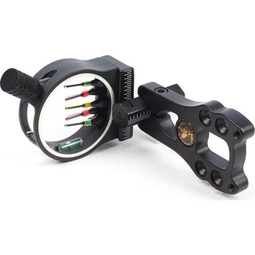 Adjustable Sight Metal Composite Recurve Bow Universal Five-pin Sight Archery Sports Accessories with Sight Light