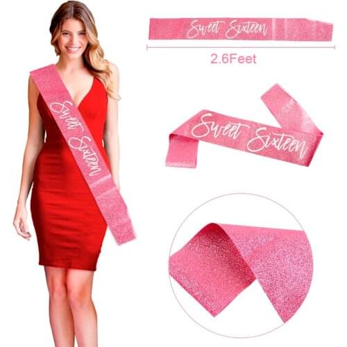 HUIRAN Rose Gold Birthday Party Decorations Adult 16th Happy Birthday Balloons Sweet 16 Party Decorations 16 Birthday Decor