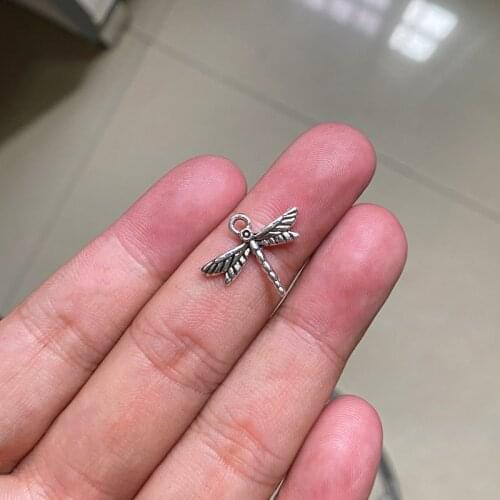 60pcs/lot Delicate Little Dragonfly DIY Earring Necklace Pendant For Women Accessories Charms Findings Jewelry Making Supplies