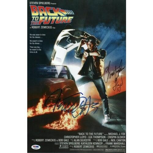 BACK TO THE FUTURE SIGNED Movie Art Film Print Silk Poster Home Wall Decor 24x36inch