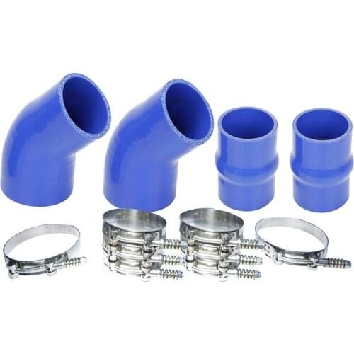 Heavy Duty Silicone Intercooler Boot Kit Fit for Dodge 1994-2002 Ram Pickup 5.9L Diesel Blue
