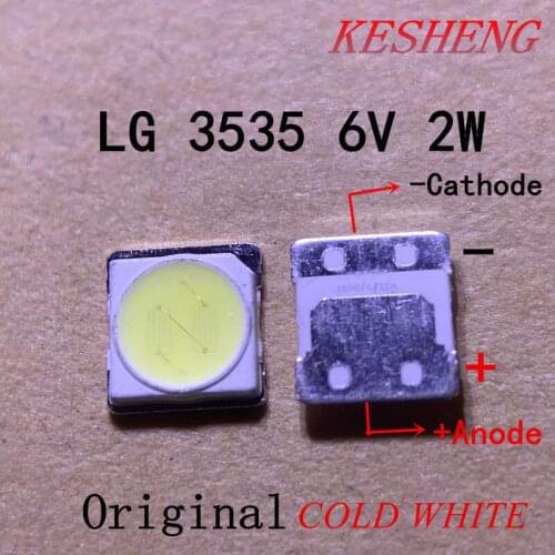 5PCS FOR LCD TV repair LG led TV backlight strip lights with light-emitting diode 3535 SMD LED 3535 2W 6V 150LM Old Type