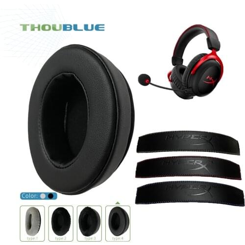 THOUBLUE Replacement Ear Pad For HyperX Cloud Core Earphone Memory Foam Cover Earpads Headphone