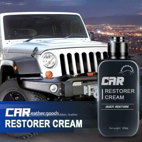 Auto Leather&Reusable Plastic Refurbishment Paste Washable Refresh Aging Leather Surface Car Restorer Cream NJ88