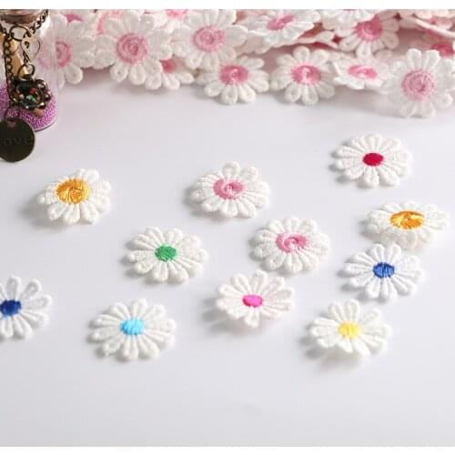 2.5CM Water Soluble Embroidery Lace 15 yards Size Daisy Sun Flower Manual DIY Accessories Bottle Clothing Hair Accessories