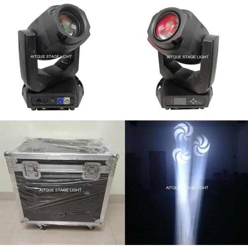 6lights+CASE)Professional led stage lighting moving head 3 prism 200w moving head spot light dmx led movinghead