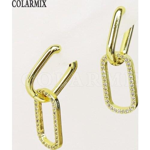 8 Pairs Round Drop Earrings Hollow Drop earrings Gold color earrings Gift for women jewelry 8476