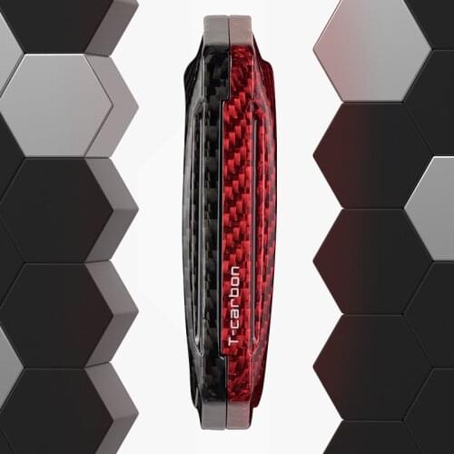 For AUDI A3 A4 B9 A6 C8 A7 S7 4K A8 D5 S8 Q7 Q8 SQ8 E-tron Car modification Real Carbon Fiber Remote Key Fob Car key Case