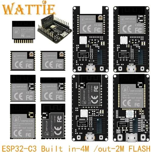 ESP32-C3 ESP-C3 ESPC3 C3S 12F 13 13U 01M 32S Mini WiFi+ BLE 5.0 ESP32 Module Development Board ESP-C3-13 ESP-C3-01M ESP32-C3-12