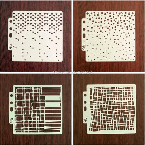 Art Backgrounds Embossing Wall Layering Hollow Stencil Stamping Scrapbooking Painting Pre-drawing Ruler Masking Spray Template
