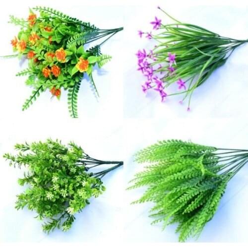 1 PCS Green Grass plants artificial flower simulation flower wedding party decoration DIY home party office Furnishing articles