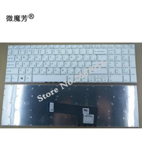 RU New for sony for Vaio SVF15 SVF152 FIT15 SVF151 SVF153 SVF1541 SVF15E Replace laptop keyboard Russian white