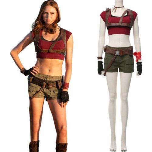 Movie Jumanji The Next Level Ruby Roundhouse Cosplay Costume Outfit Full Suit Halloween Costumes