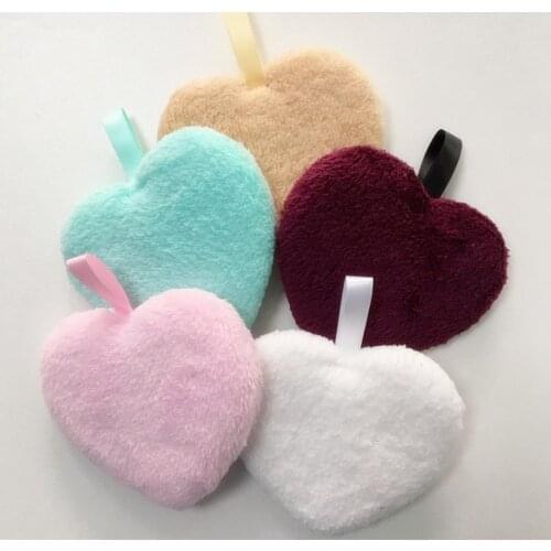 Reusable Makeup Remover Microfiber Cloth Pads Remover Towel Face Cleansing Cleaner Plush Make up Lazy Cleansing Powder Puff