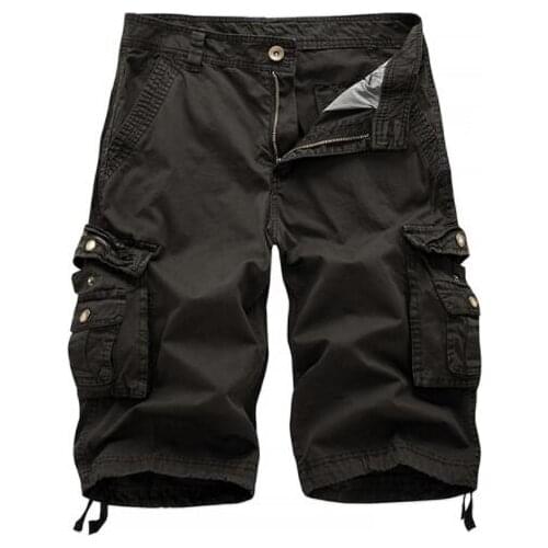 2021 Spring Summer Men Cargo Shorts Cotton Relaxed Fit Breeches Bermuda Casual Short Pants Clothing Social Cargo Short Men