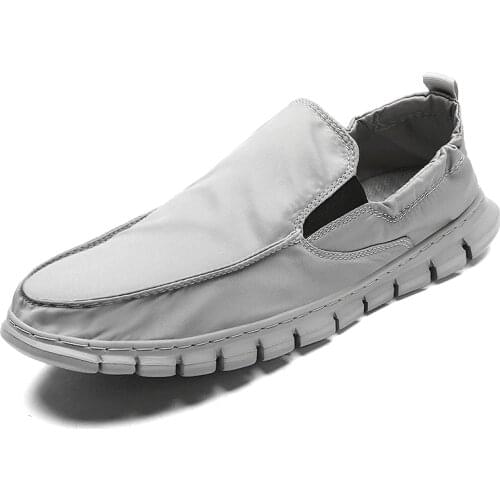 2021 Summer New Mens Canvas Boat Shoes Outdoor Convertible Slip On Loafer Fashion Casual Flat Non-Slip Deck Shoes Big Size 48