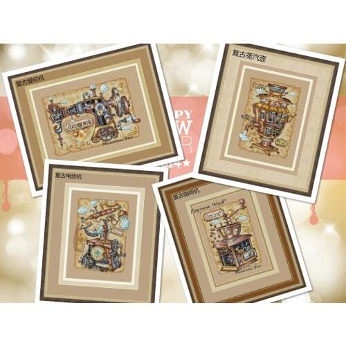 Sewing machine DIY Cross Stitch Kit Packages Counted Cross-Stitching Kits New Pattern Cross stich Painting Set