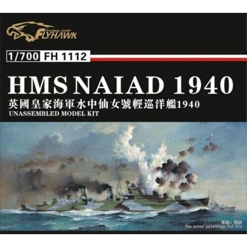 Flyhawk FH1112 1/700 HMS Naiad Light Cruiser - Scale Model Kit