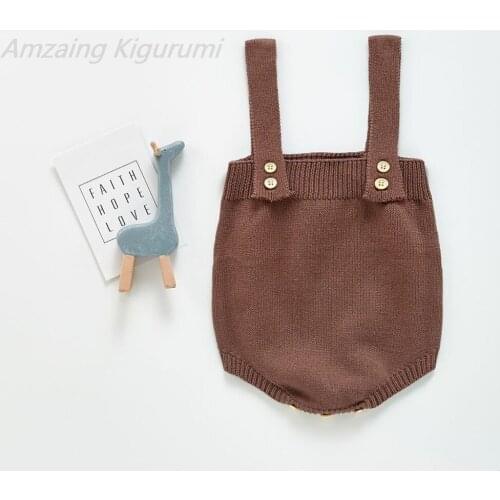 New Fashion Baby Knitting Rompers Cute Overalls Newborn Baby Boys Clothes Infantil Baby Girl Boy Cotton Soft Romper Jumpsuit
