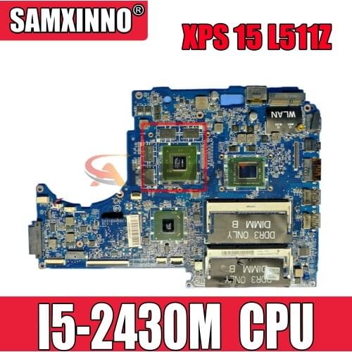 Original Laptop motherboard For DELL XPS 15 L511Z I5-2430M Mainboard CN-04P6HC 04P6HC DASS8BMBAE1 N12P-GE-A1 HM67
