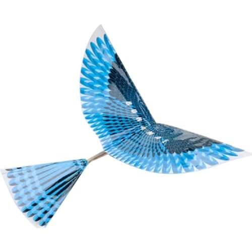 Rubber Band Powered Ornithopter Toys DIY Flapping Bird Plane Toy With Mechanical Wings