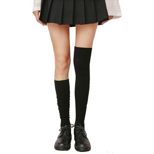 Striped College Knee High Socks Ladies Thigh High Stockings Over Knee Socks Women Long Sock